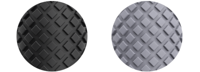 Обрезиненная рукоятка SP Gadgets черного и серого цвета